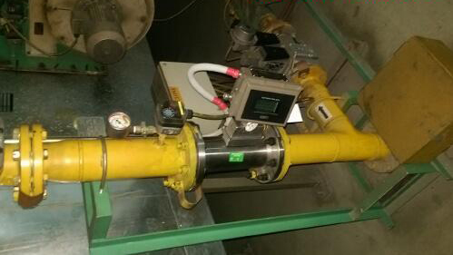 DN125氣體渦輪流量計現場安裝使用圖